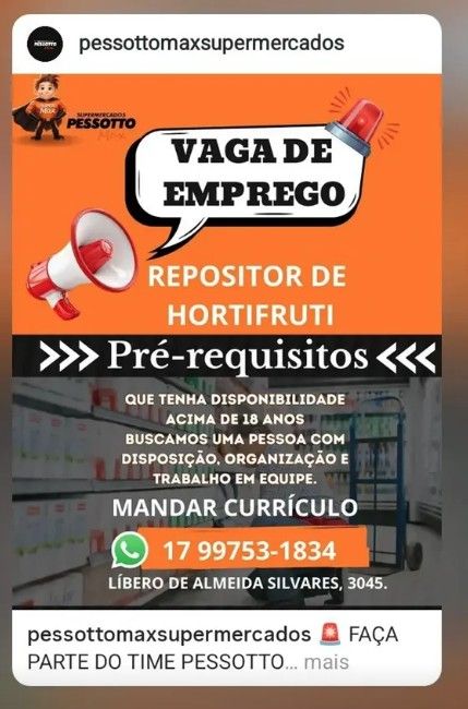 REPOSITOR DE HORTIFRUTI